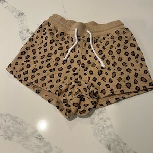 Billabong Tan Leopard Print shorts size s